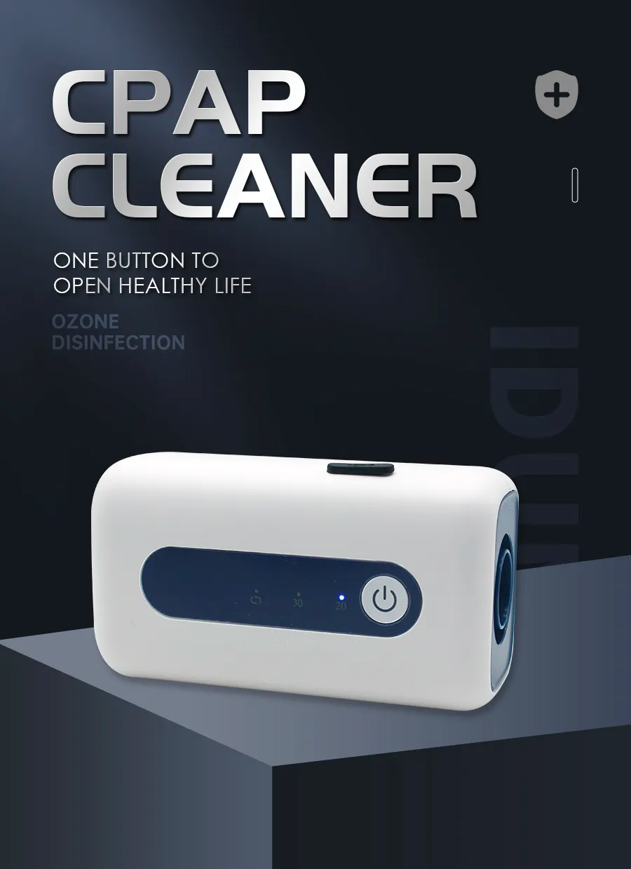 portable mini CPAP cleaner and O3 disinfection device for CPAP machine mask water tank accessories cleaning suitable for home and travel use