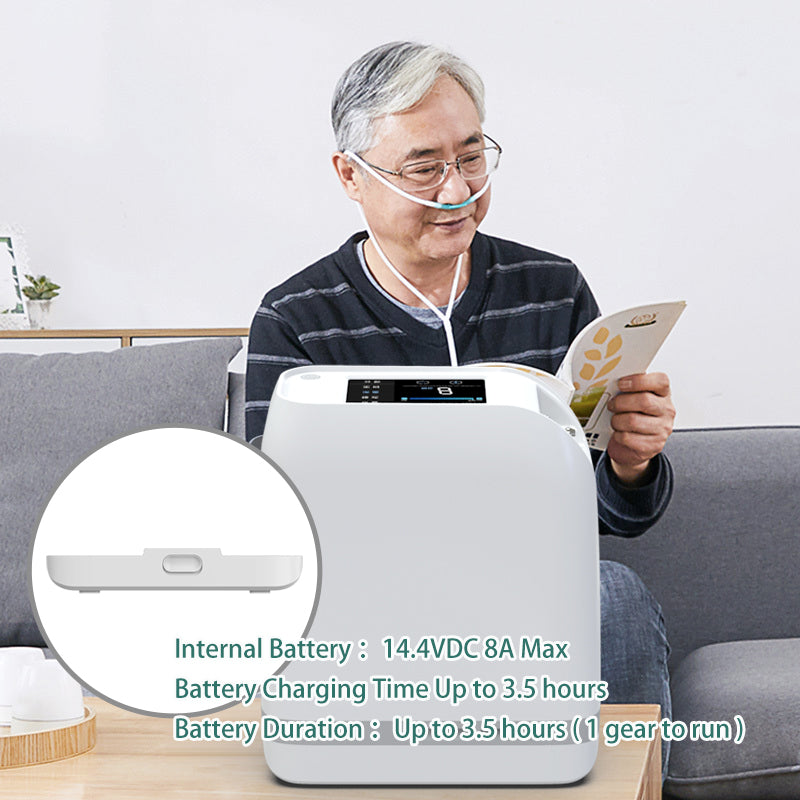 1L 1.2L 1.4L pulse oxygen concentrator Portable Oxygen Concentrator With Rechargeable Battery