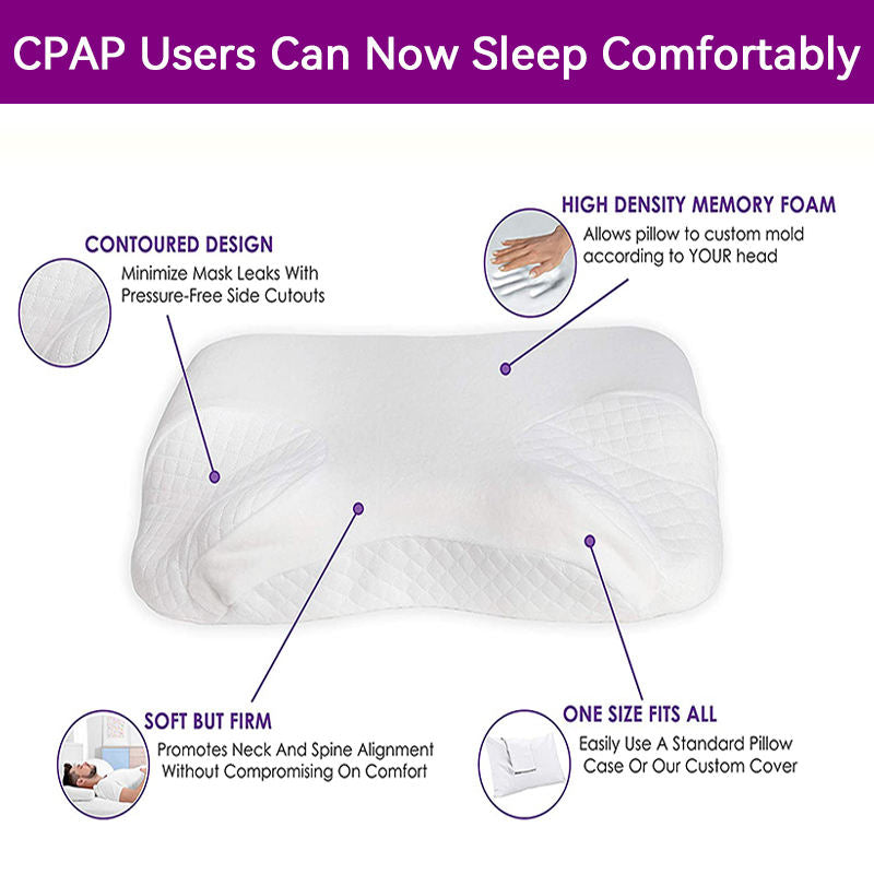 cpap pillow for side sleeper use for cpap bipap mask